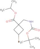 Propan-2-yl 1-(boc-aminomethyl)-3-fluorocyclobutane-1-carboxylate