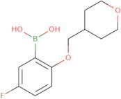 [5-Fluoro-2-(oxan-4-ylmethoxy)phenyl]boronic acid