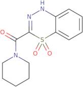 3-(Piperidin-1-ylcarbonyl)-1H-4,1,2-benzothiadiazine 4,4-dioxide