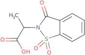 2-(1,1-Dioxido-3-oxo-1,2-benzisothiazol-2(3H)-yl)propanoic acid