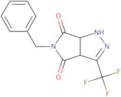 5-Benzyl-3-(trifluoromethyl)-1H,3aH,4H,5H,6H,6aH-pyrrolo[3,4-c]pyrazole-4,6-dione