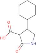 4-Cyclohexyl-2-oxopyrrolidine-3-carboxylic acid