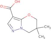6,6-Dimethyl-6,7-dihydro-5H-pyrazolo[5,1-b][1,3]oxazine-3-carboxylic acid