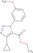 ethyl 4-cyclopropyl-1-(3-methoxyphenyl)-1H-1,2,3-triazole-5-carboxylate