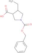 Rel-(3R,4S)-1-[(benzyloxy)carbonyl]-4-ethylpyrrolidine-3-carboxylic acid