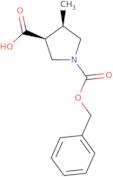 (3S,4R)-1-(benzyloxycarbonyl)-4-methylpyrrolidine-3-carboxylic acid