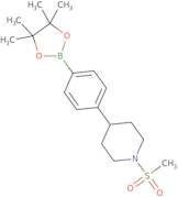 1-(Methylsulfonyl)-4-(4-(4,4,5,5-tetramethyl-1,3,2-dioxaborolan-2-yl)phenyl)piperidine