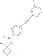 5-[2-(3-Fluorophenyl)ethynyl]-N-(3-methyloxetan-3-yl)pyridine-2-carboxamide