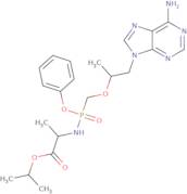D-Alanine N-[(S)-[[(1R)-2-(6-aamino-9hpurin-9-yl)-1-methylethoxy]methyl]phenoxyphosphinyl]-1-methylethyl ester