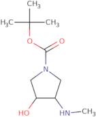 rac-tert-Butyl (3R,4R)-3-hydroxy-4-(methylamino)pyrrolidine-1-carboxylate