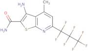 3-Amino-6-(heptafluoropropyl)-4-methylthieno[2,3-b]pyridine-2-carboxamide