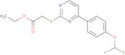 Ethyl ((4-[4-(difluoromethoxy)phenyl]pyrimidin-2-yl)thio)acetate