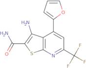 3-Amino-4-(furan-2-yl)-6-(trifluoromethyl)thieno[2,3-b]pyridine-2-carboxamide