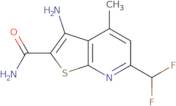 3-Amino-6-(difluoromethyl)-4-methylthieno[2,3-b]pyridine-2-carboxamide