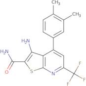 3-Amino-4-(3,4-dimethylphenyl)-6-(trifluoromethyl)thieno[2,3-b]pyridine-2-carboxamide