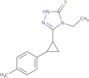 4-Ethyl-5-[2-(4-methylphenyl)cyclopropyl]-4H-1,2,4-triazole-3-thiol