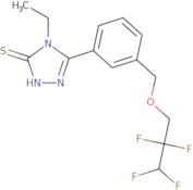 4-Ethyl-5-[3-(2,2,3,3-tetrafluoro-propoxymethyl)-phenyl]-4H-[1,2,4]triazole-3-thiol