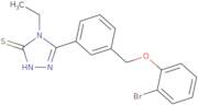 5-(3-[(2-Bromophenoxy)methyl]phenyl)-4-ethyl-4H-1,2,4-triazole-3-thiol