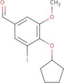 4-(Cyclopentyloxy)-3-iodo-5-methoxybenzaldehyde