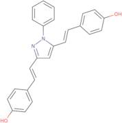 4,4'-[(1-Phenylpyrazole-3,5-diyl)bis(ethene-2,1-diyl)]diphenol