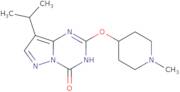 8-isopropyl-2-1-methylpiperidin-4-yl)oxy)pyrazolo[1,5-a][1,3,5]triazin-4-ol