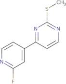4-(2-Fluoropyridin-4-yl)-2-(methylthio)pyrimidine
