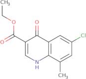 6-Chloro-4-hydroxy-8-methylquinoline-3-carboxylic acid ethyl ester