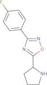 3-(4-Fluorophenyl)-5-pyrrolidin-2-yl-1,2,4-oxadiazole hydrochloride
