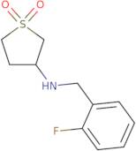 3-{[(2-Fluorophenyl)methyl]amino}thiolane-1,1-dione