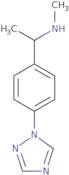 Methyl({1-[4-(1H-1,2,4-triazol-1-yl)phenyl]ethyl})amine