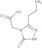 2-(3-Propyl-5-sulfanyl-4H-1,2,4-triazol-4-yl)acetic acid