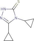 Dicyclopropyl-4H-1,2,4-triazole-3-thiol