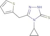 4-Cyclopropyl-5-(thiophen-2-ylmethyl)-4H-1,2,4-triazole-3-thiol