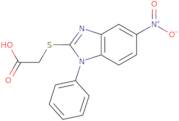 2-[(5-Nitro-1-phenyl-1H-1,3-benzodiazol-2-yl)sulfanyl]acetic acid