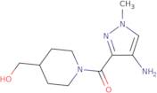 [1-(4-Amino-1-methyl-1H-pyrazole-3-carbonyl)piperidin-4-yl]methanol