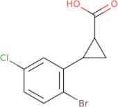 2-(2-Bromo-5-chlorophenyl)cyclopropane-1-carboxylic acid