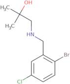 1-[(2-Bromo-5-chlorophenyl)methylamino]-2-methylpropan-2-ol