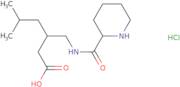 (3S)-5-Methyl-3-{[(piperidin-2-yl)formamido]methyl}hexanoic acid hydrochloride