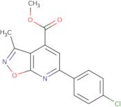 Methyl 6-(4-chlorophenyl)-3-methylisoxazolo[5,4-b]pyridine-4-carboxylate