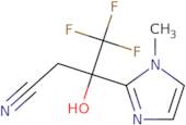 4,4,4-Trifluoro-3-hydroxy-3-(1-methyl-1H-imidazol-2-yl)butanenitrile