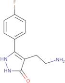 4-(2-Aminoethyl)-5-(4-fluorophenyl)-1,2-dihydro-3H-pyrazol-3-one