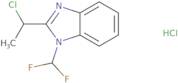 2-(1-Chloroethyl)-1-(difluoromethyl)-1H-benzo[d]imidazole hydrochloride