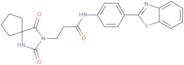 N-[4-(1,3-Benzothiazol-2-yl)phenyl]-3-(2,4-dioxo-1,3-diazaspiro[4.4]nonan-3-yl)propanamide