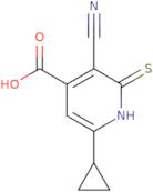 3-Cyano-6-cyclopropyl-2-sulfanylidene-1,2-dihydropyridine-4-carboxylic acid