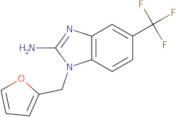 1-(Furan-2-ylmethyl)-5-(trifluoromethyl)-1H-1,3-benzodiazol-2-amine