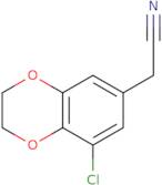 2-(8-Chloro-2,3-dihydro-1,4-benzodioxin-6-yl)acetonitrile