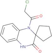 1'-(2-Chloroacetyl)-3',4'-dihydro-1'H-spiro[cyclopentane-1,2'-quinoxaline]-3'-one