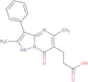 3-{2,5-Dimethyl-7-oxo-3-phenyl-4H,7H-pyrazolo[1,5-a]pyrimidin-6-yl}propanoic acid