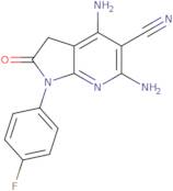 4,6-Diamino-1-(4-fluorophenyl)-2-oxo-1H,2H,3H-pyrrolo[2,3-b]pyridine-5-carbonitrile