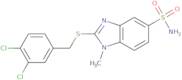 2-{[(3,4-Dichlorophenyl)methyl]sulfanyl}-1-methyl-1H-1,3-benzodiazole-5-sulfonamide